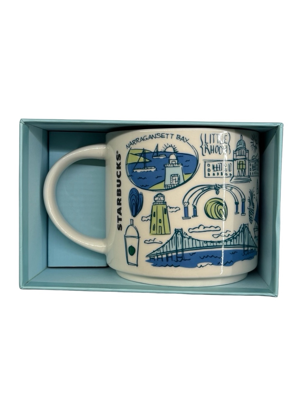 NEW Starbucks Been There Series Rhode Island Blue Smallest State 14 oz - Picture 2 of 8